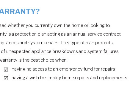 residential home warranty insurance